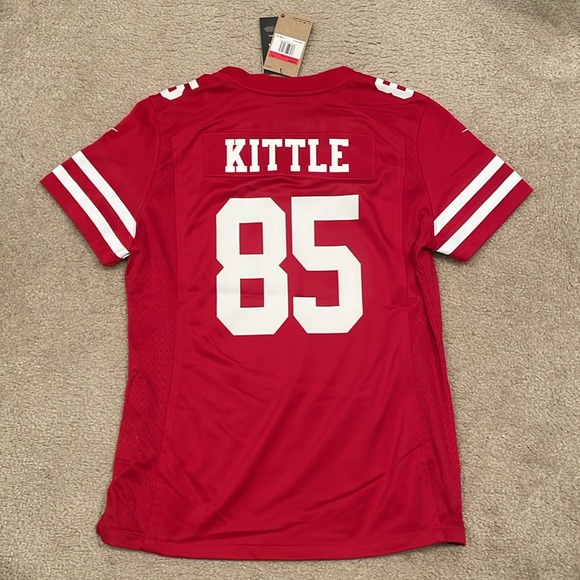 George Kittle San Francisco 49ers Nike Women's 75th Anniversary Jersey - Scarlet - Picture 5 of 6
